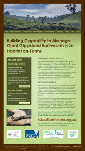 Building Capability to Manage Giant Gippsland Earthworm Habitat on Farms
